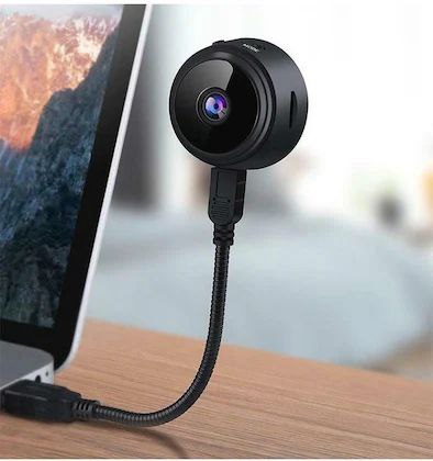 AB SmartEye Mini Wireless WiFi Security Camera | HD 1080p Indoor Video Recorder with Low Light Vision | Portable & Magnetic | Home, Office, and Baby Monitor